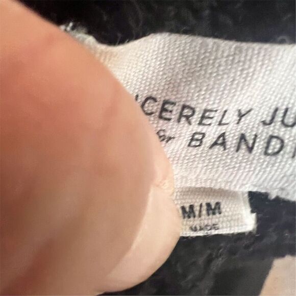 Sincerely Jules x Bandier Women's Jogger Pants Black Size Medium Waist Pockets - Picture 9 of 10